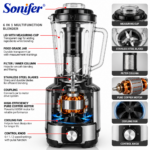 6-in-1 Multifunction Blender - 600 W - Image 3