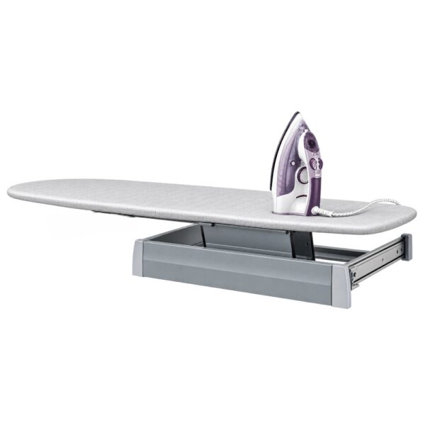 Pull-Out Drawer Mounted Rotating Ironing Board – Grey