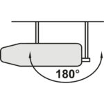 Pull-Out Drawer Mounted Rotating Ironing Board – Grey - Image 11