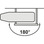 Pull-Out Drawer Mounted Rotating Ironing Board – Grey - Image 9