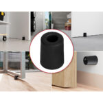 Screw-Mounted Door Stopper Black - Image 2