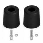 Screw-Mounted Door Stopper Black