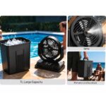 Portable 2-in-1 Rechargeable Misting Fan with LED Light & 7L Water Tank - Image 2