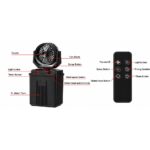 Portable 2-in-1 Rechargeable Misting Fan with LED Light & 7L Water Tank - Image 7