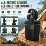 Portable 2-in-1 Rechargeable Misting Fan with LED Light & 7L Water Tank - Image 5