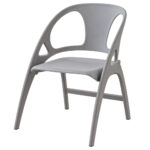 Garden Folding Chairs Grey - Image 2