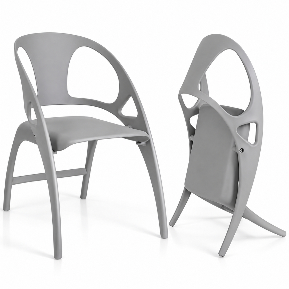OSM-YH07-2 Garden Folding Chairs Grey - Image 1