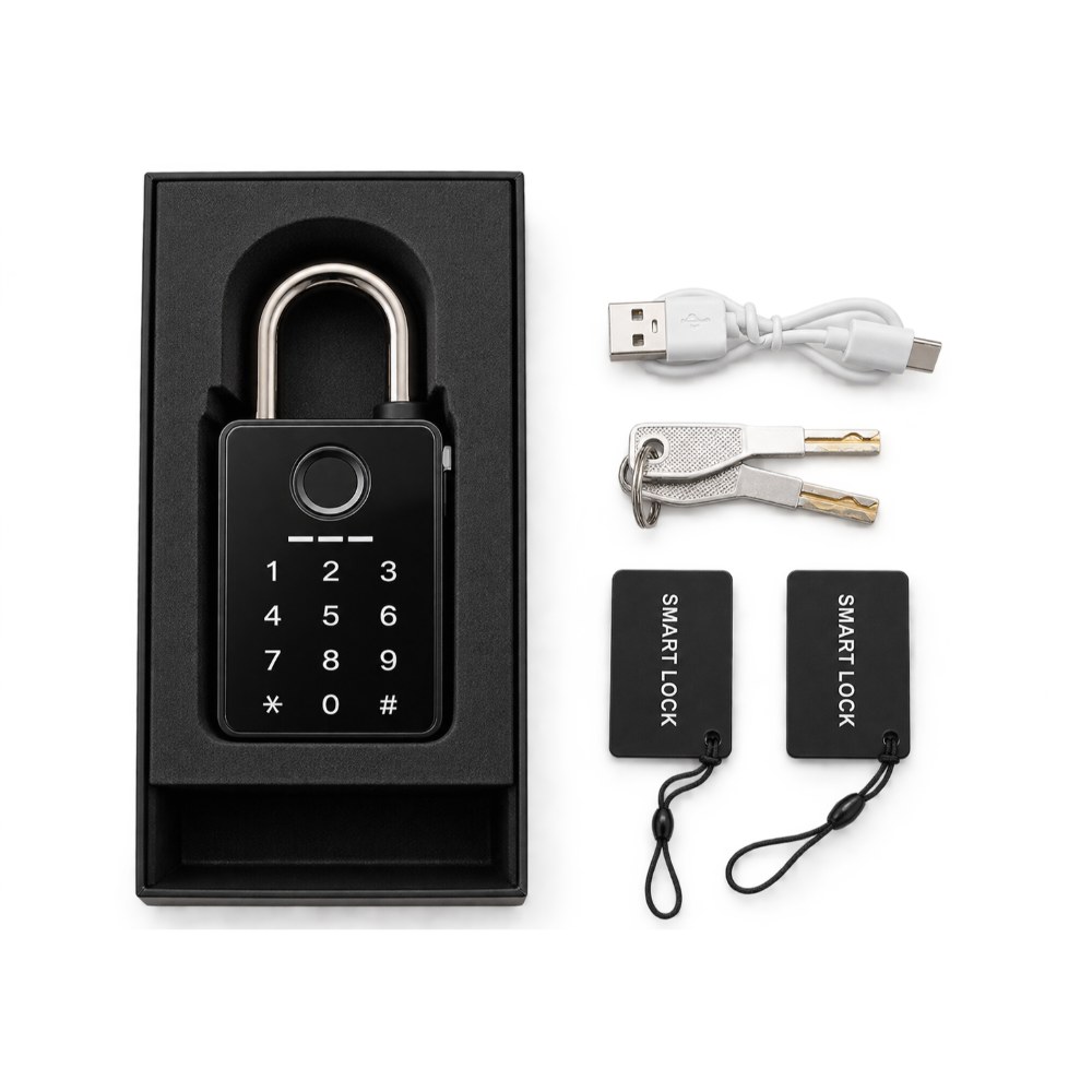 OSP-07-1 Smart Fingerprint & Keypad Padlock with 5 Unlock Methods - Image 1
