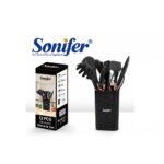 9-Pc Silicone Utensil Set with Wooden Handles - Image 2