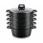 SONIFER Mantovarka / Steamer Pot SF-1117-28, 28 cm, 4 Tier, 6 L