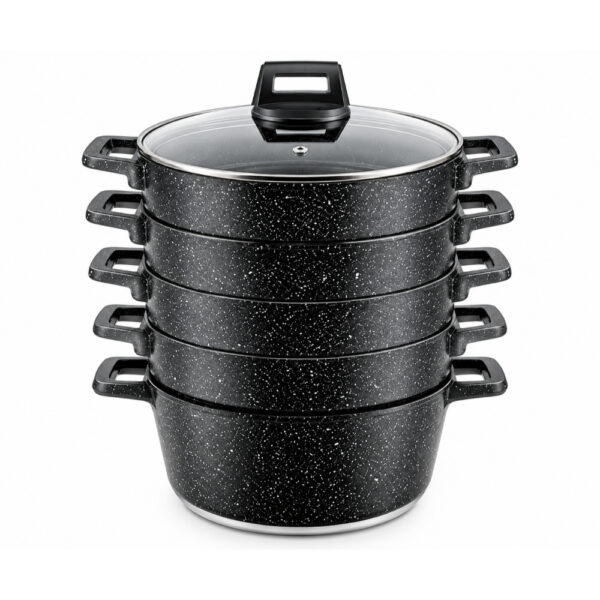 SONIFER Mantovarka / Steamer Pot SF-1117-28, 28 cm, 4 Tier, 6 L