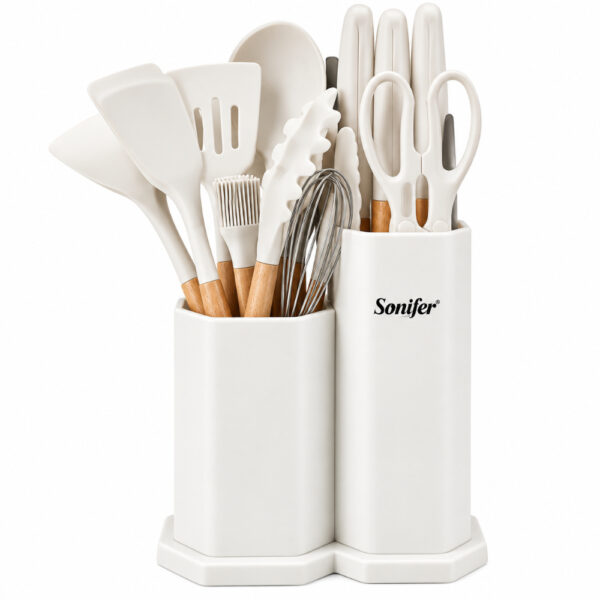 Sonifer 19-Piece Knife & Silicone Utensil Kitchen Set SF-1188B