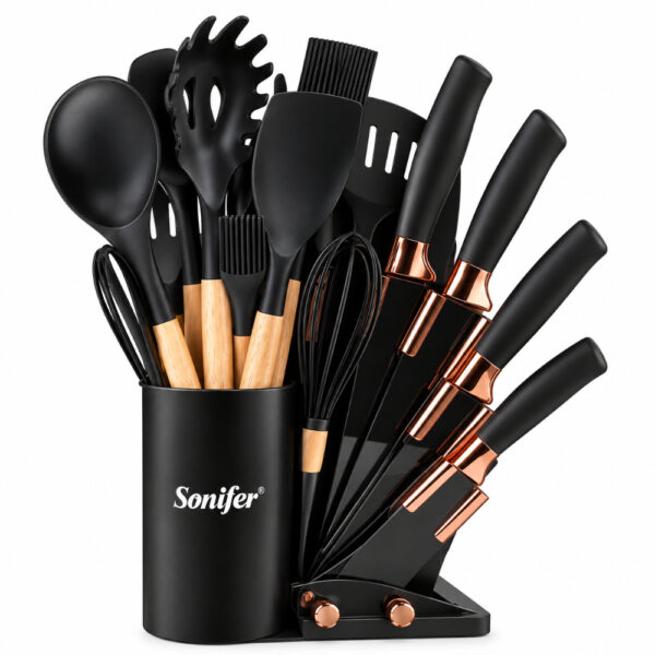 Sonifer SF-1189A 19-Piece Kitchen Utensil & Knife Set