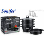 Sonifer 5-Tier Stainless Steel Steamer Pot - 30 cm, 8 L - Image 2