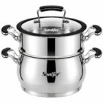 Sonifer SF-1200-28 Bain-Marie Pot Set - 28 cm, 9.8L, 3 pcs