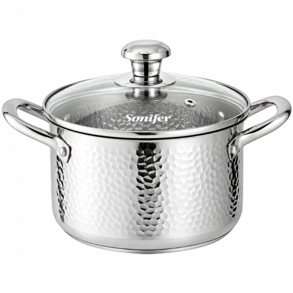Sonifer SF-1208-24 Stainless Steel Pot - 24 x 14.5 cm, 6.5L