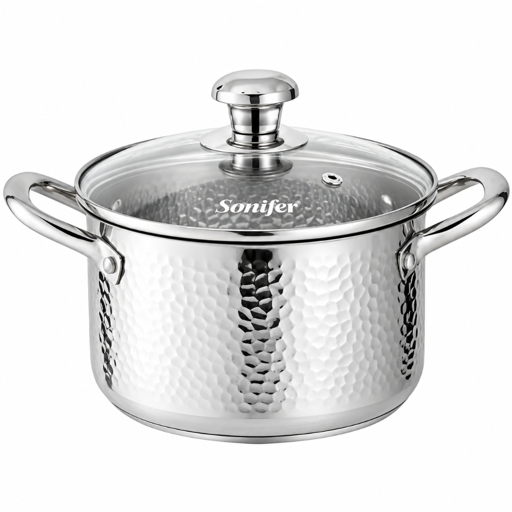 SF-1208-26-1 Sonifer SF-1208-26 Stainless Steel Pot - 26 x 15.5 cm, 8.5L - Image 1