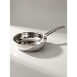 Hammered Stainless Steel Frying Pan - 24cm - Image 2