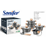 12-Piece Cookware Set Textured Exterior - Image 2