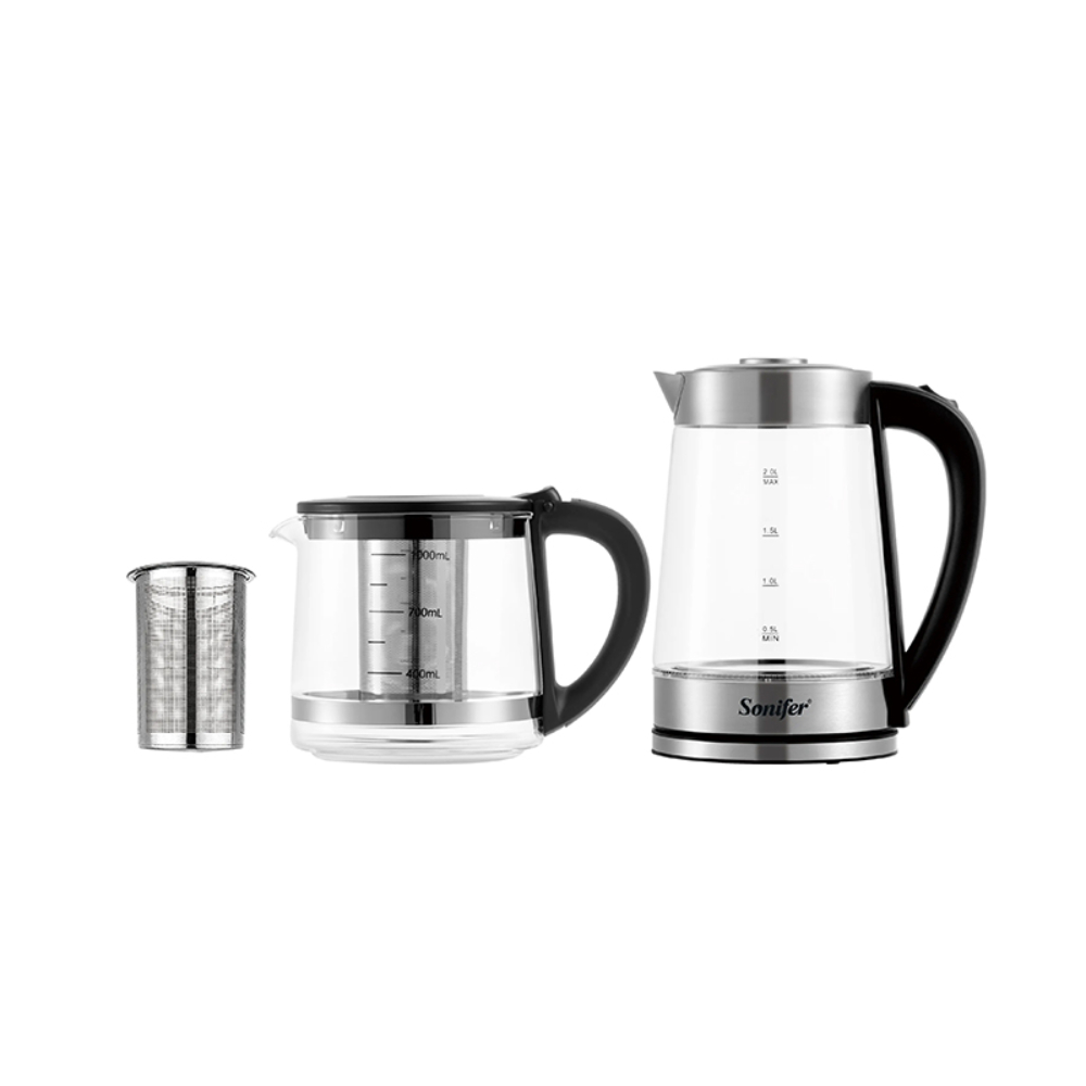 SF-2117-1 2L + 1L Electric Samovar Tea Maker – 1500W - Image 1