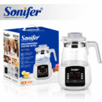 Sonifer Multifunctional Electric Glass Kettle – 1.3L, 600W - Image 2