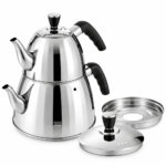 Sonifer Stainless Steel Double Kettle Tea Maker Set
