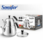 Sonifer Stainless Steel Double Kettle Tea Maker Set - Image 2