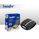 Sonifer 1400w Big Heating Cooking Pfluon Triangle Plate Coating Electric Sandwich Maker - Image 2
