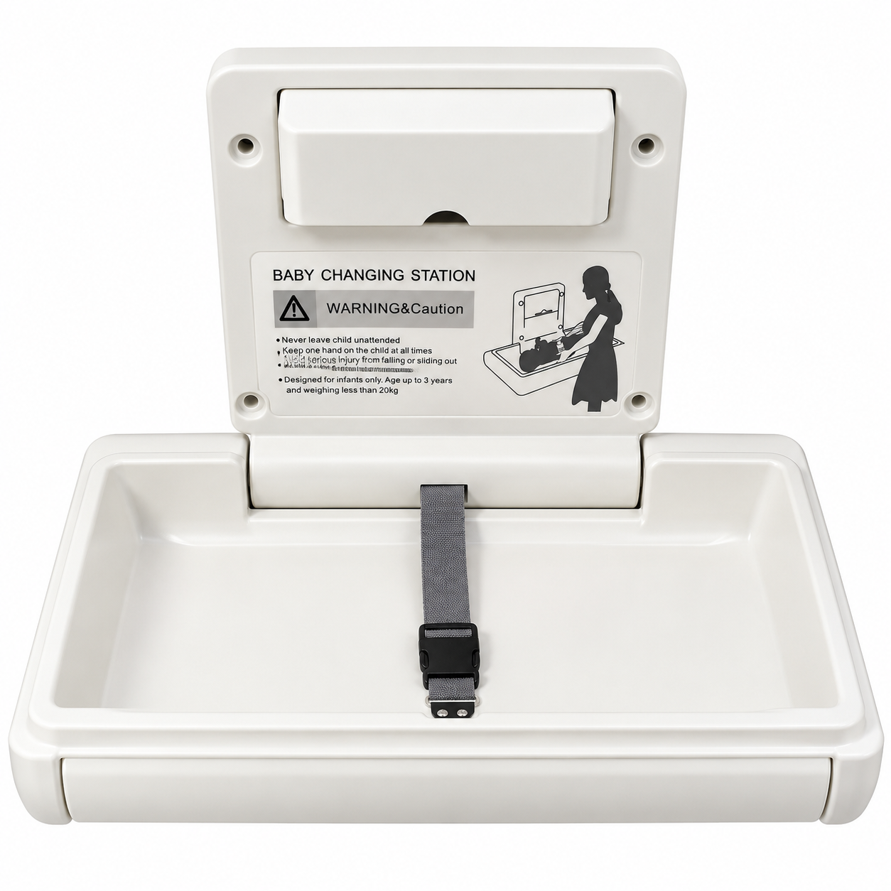 Wall-Mounted Baby Changing Station ABS Baby Changing Station - Image 1