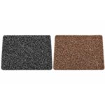 Heavy-duty Loop Pile Door Mat - Brown & Dark Gray 19.6 x 31.4 Inch
